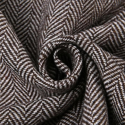 Minigonna a trapezio con cerniera a contrasto e bottoni patchwork 