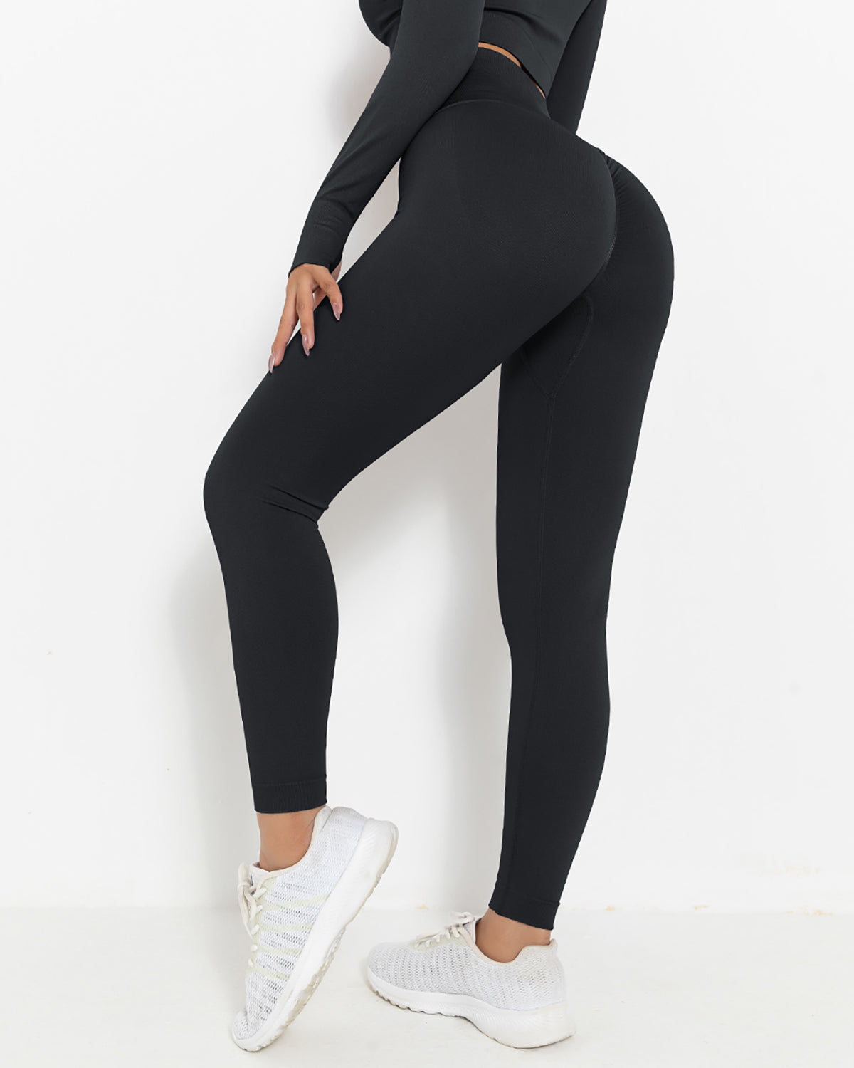 Leggings senza cuciture Lior - Nero