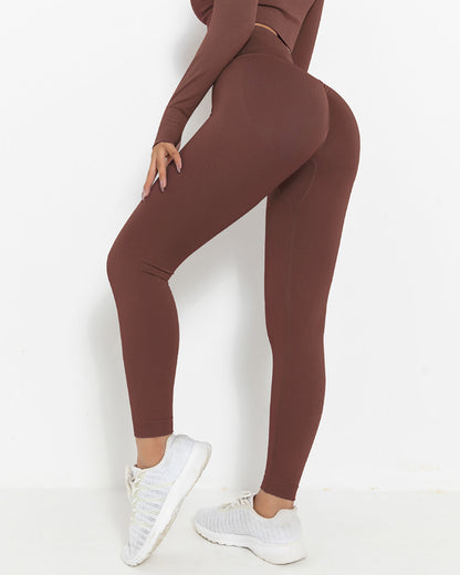 Leggings senza cuciture Lior - Marrone