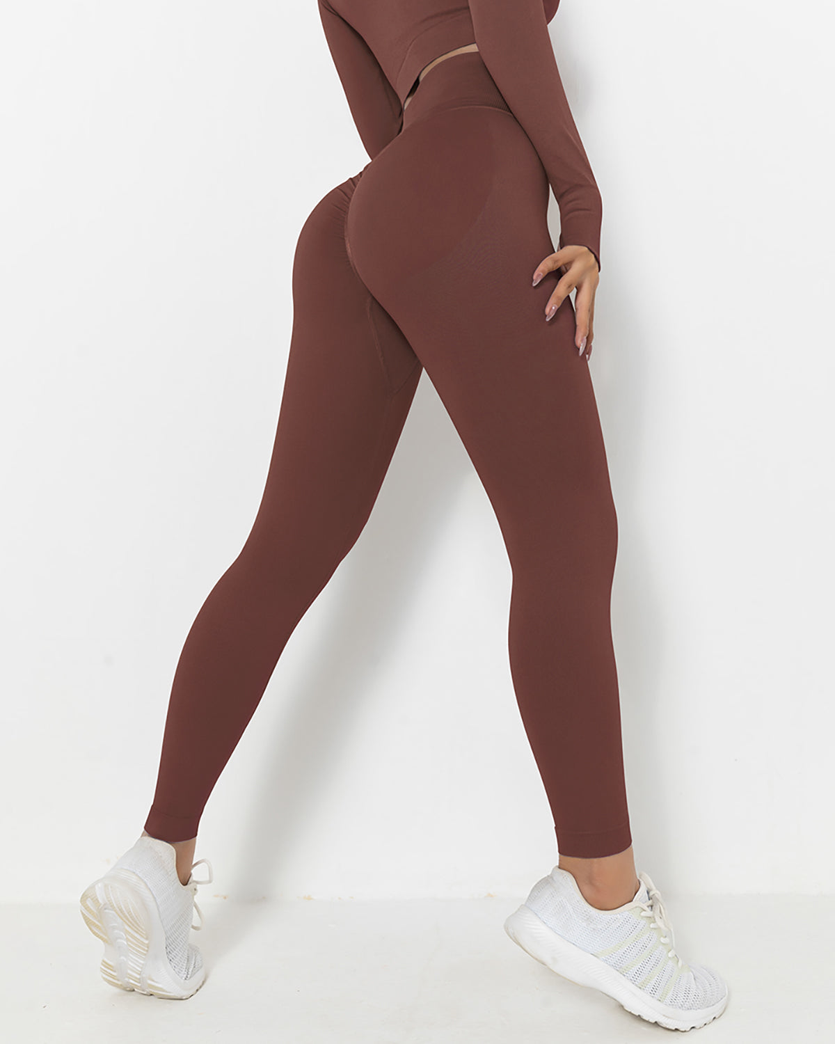 Leggings senza cuciture Lior - Marrone