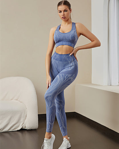 Leggings senza cuciture Mehr Jacobs - Blu