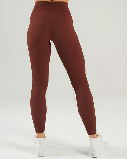 Leggings senza cuciture a coste Nieve - Buccaneer