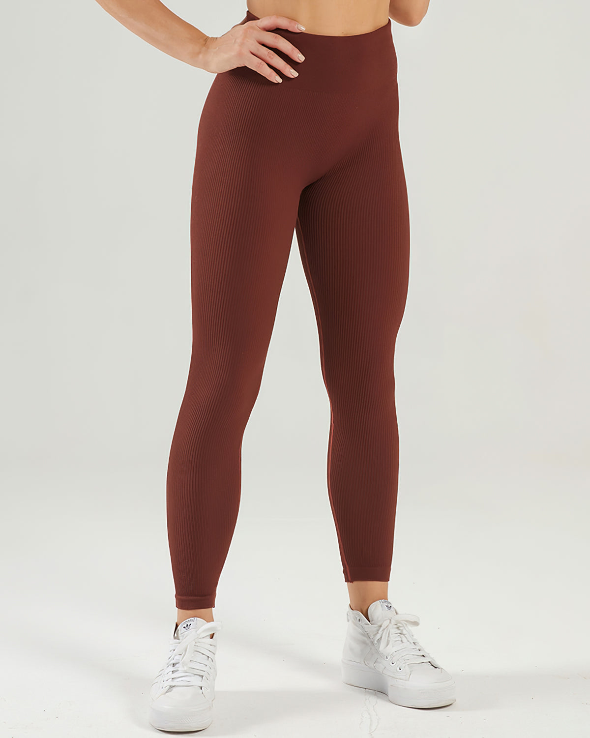 Leggings senza cuciture a coste Nieve - Buccaneer
