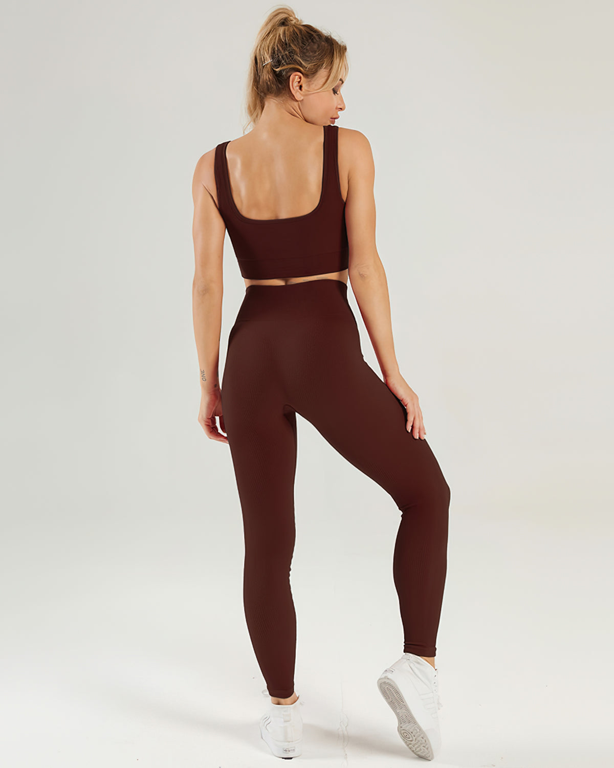 Leggings senza cuciture a coste Nieve - Buccaneer