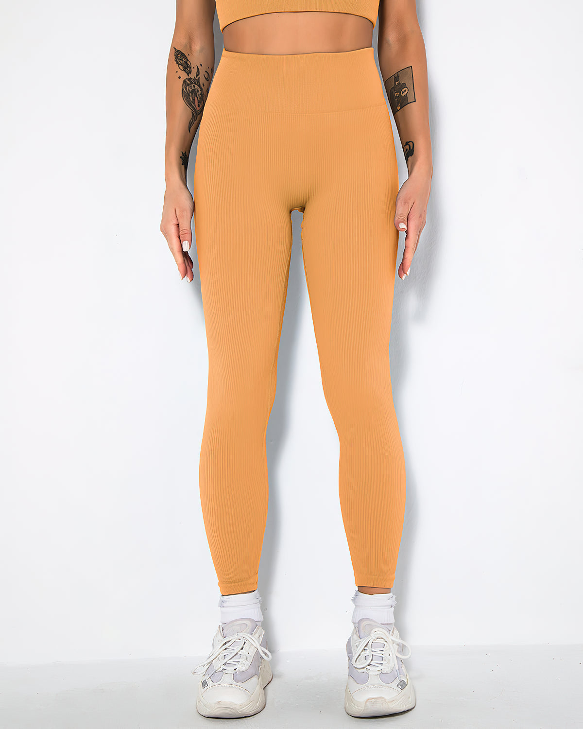 Leggings senza cuciture a coste Nieve - Porche