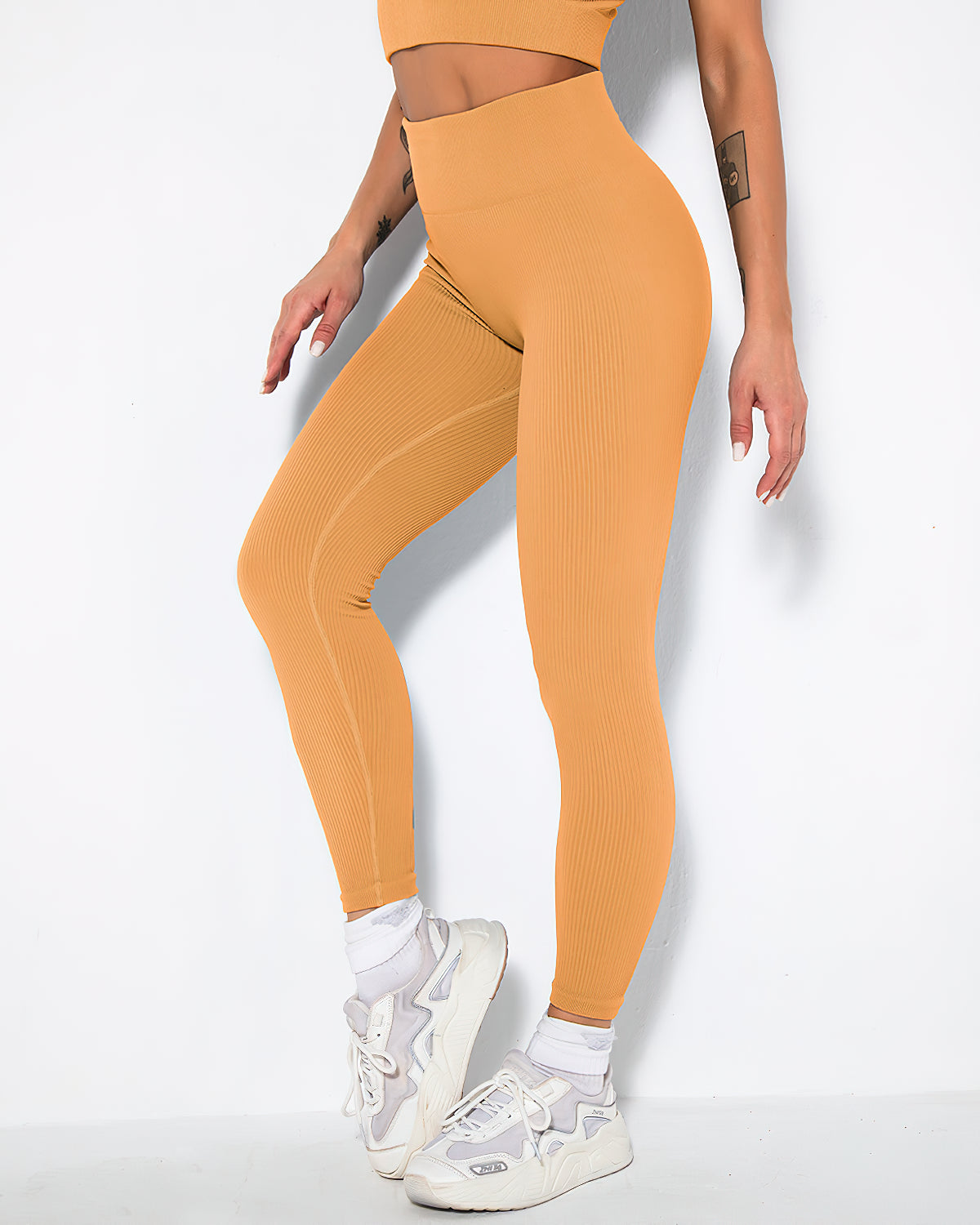 Leggings senza cuciture a coste Nieve - Porche
