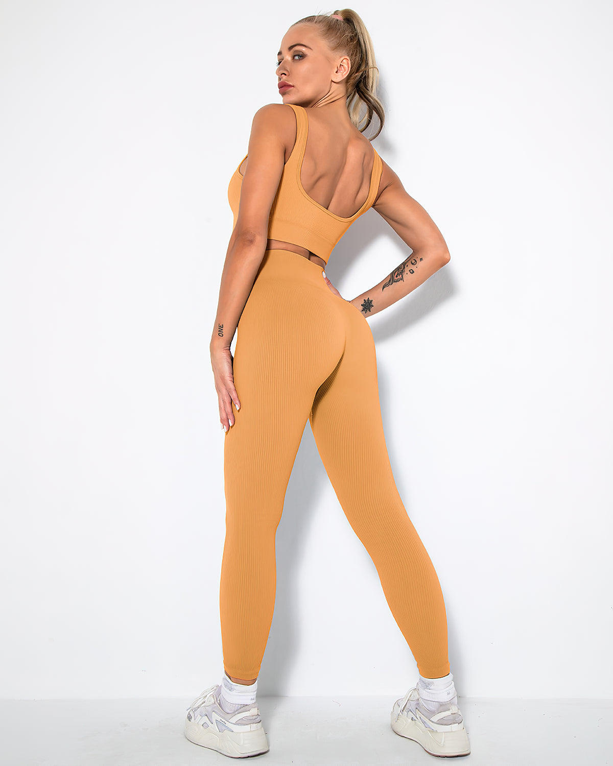 Leggings senza cuciture a coste Nieve - Porche