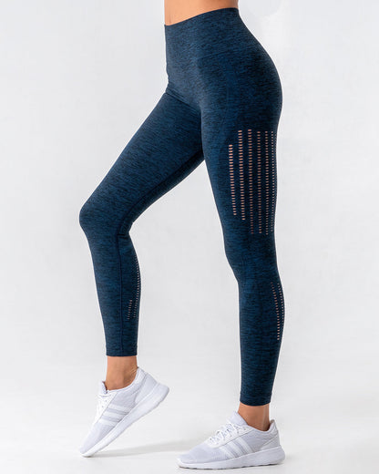 Leggings Nina Luxe Hollow - Blu