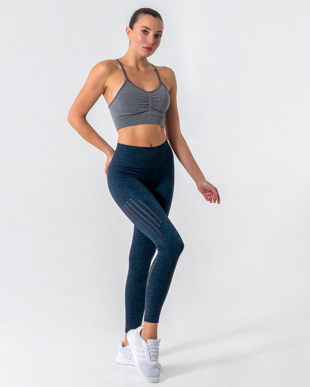 Leggings Nina Luxe Hollow - Blu
