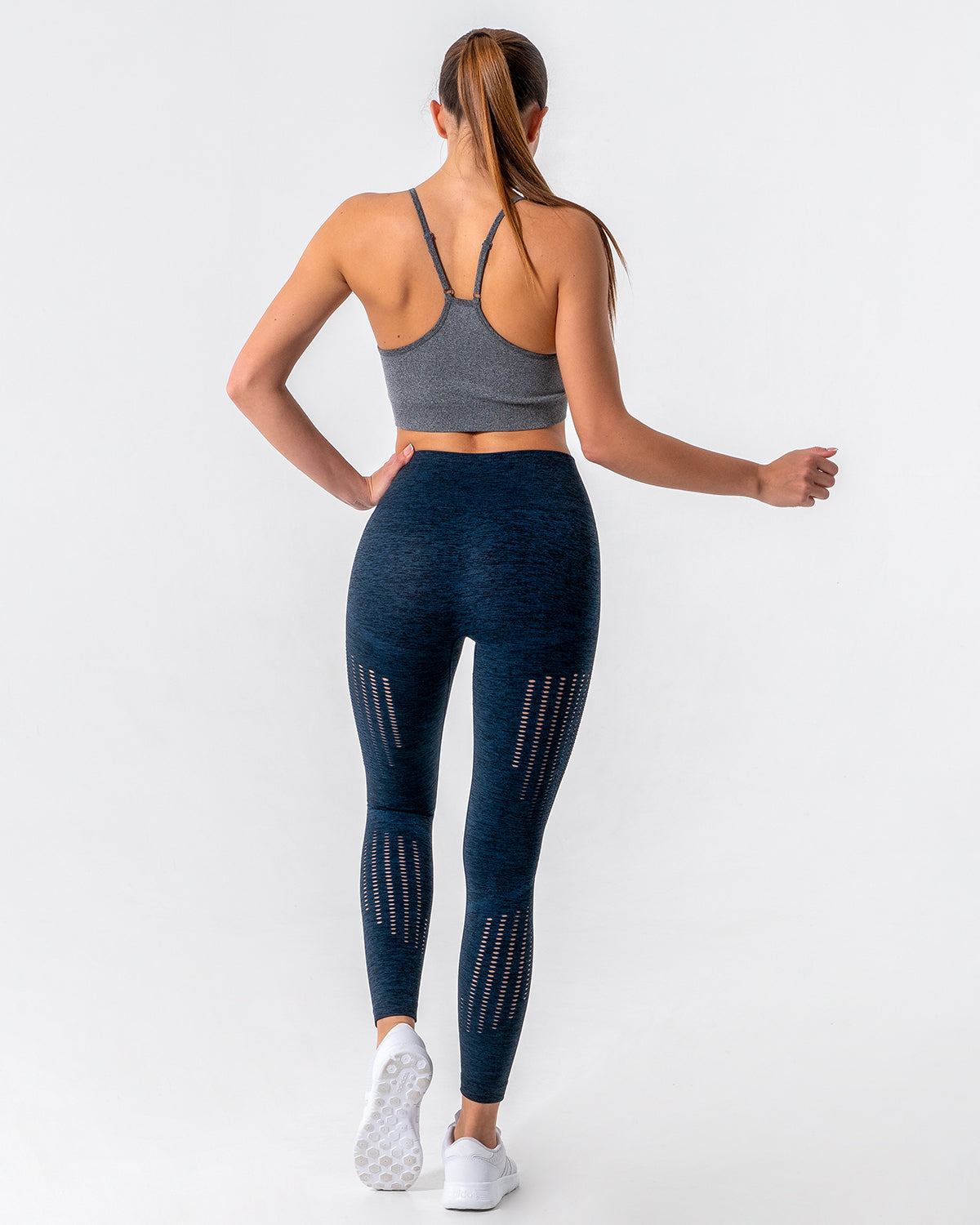 Leggings Nina Luxe Hollow - Blu