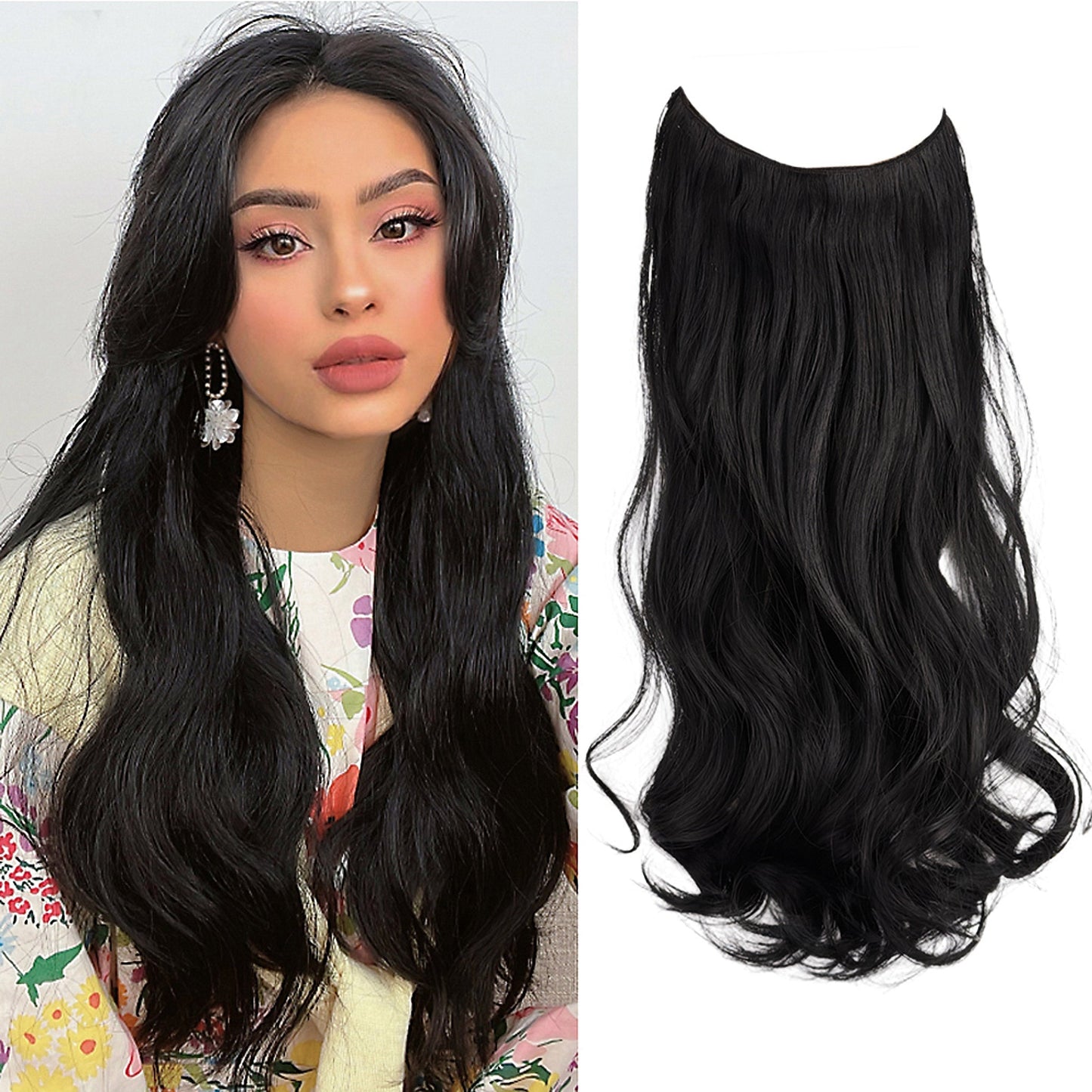 Wave Halo Clip in Hair Extensions