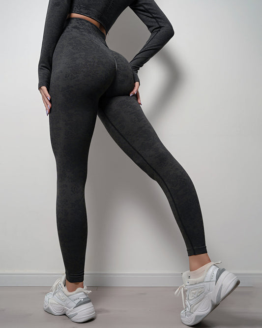 Leggings senza cuciture Omira - Nero