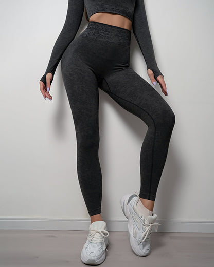 Leggings senza cuciture Omira - Nero