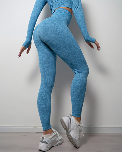 Omira Seamless Leggings - Blue