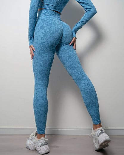 Omira Seamless Leggings - Blue