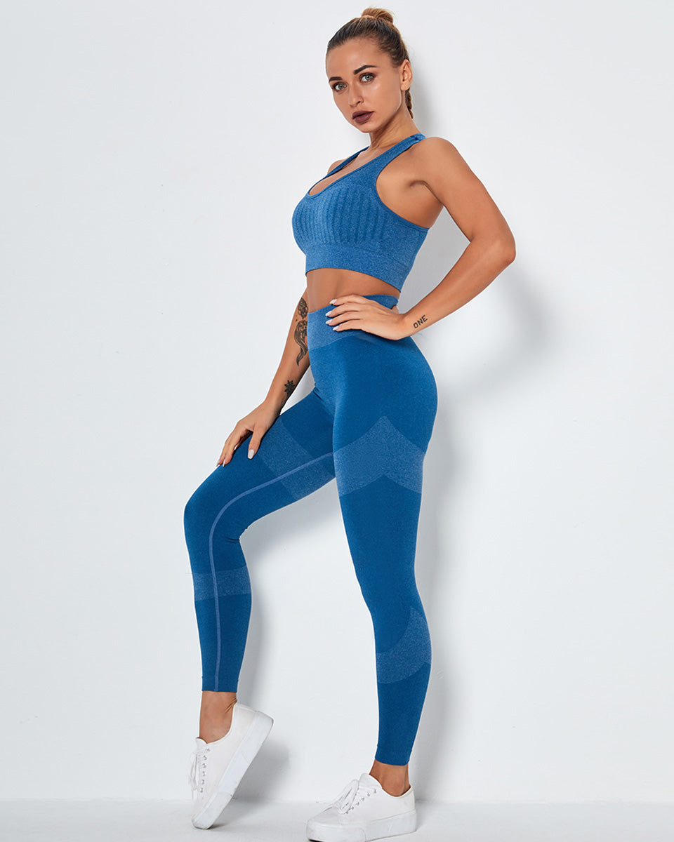 Leggings senza cuciture Penelope - Blu
