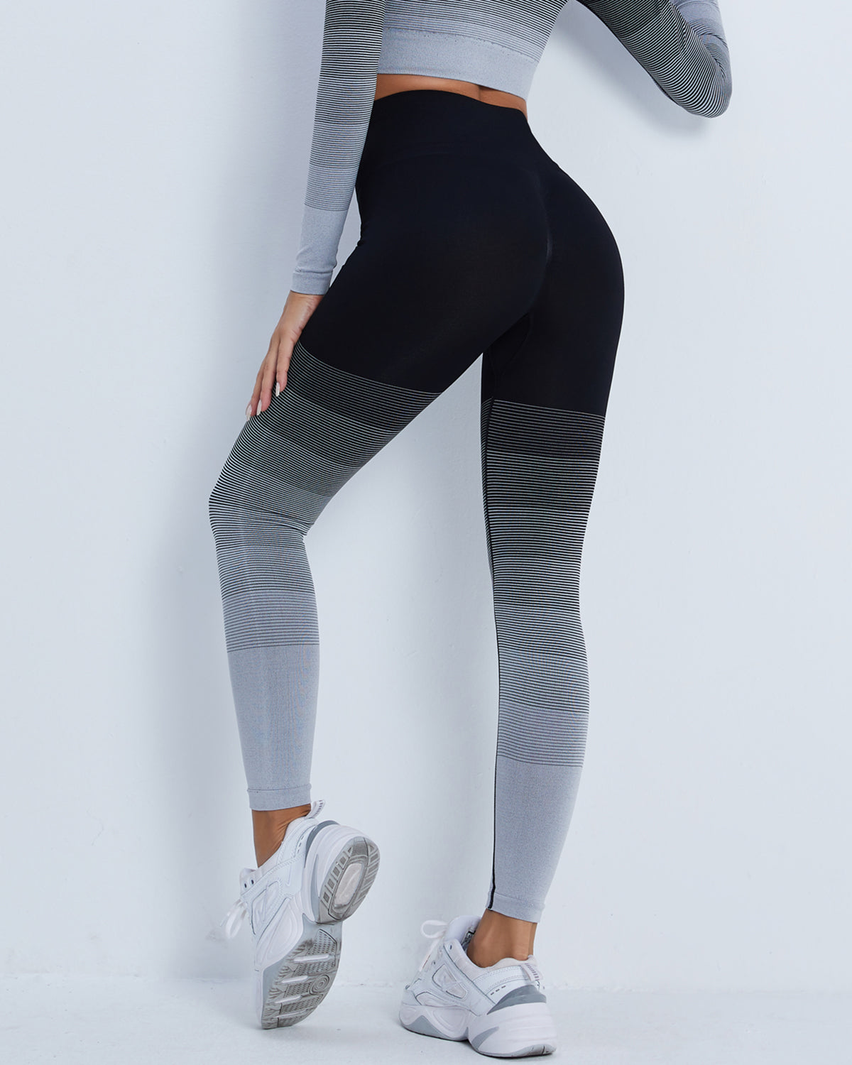 Leggings senza cuciture Queuryn - Nero