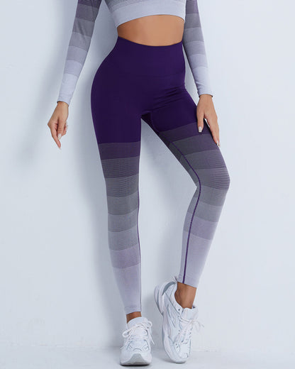Leggings senza cuciture Queuryn - Viola
