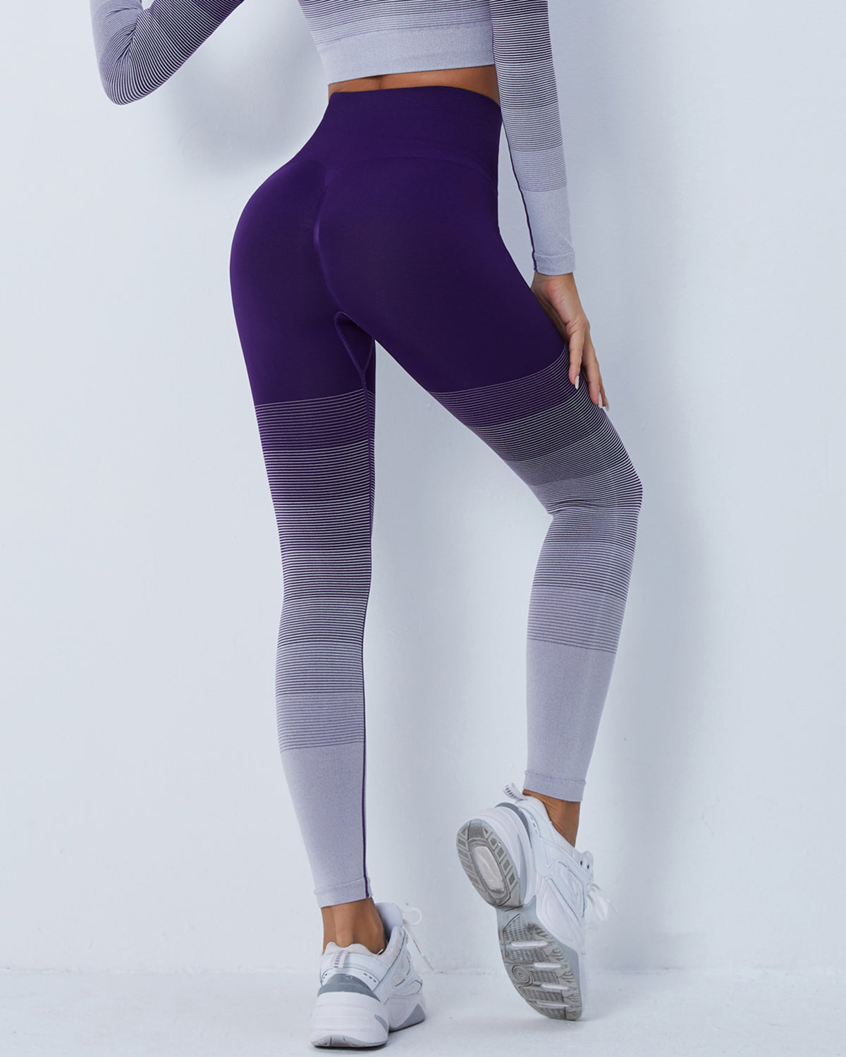 Leggings senza cuciture Queuryn - Viola