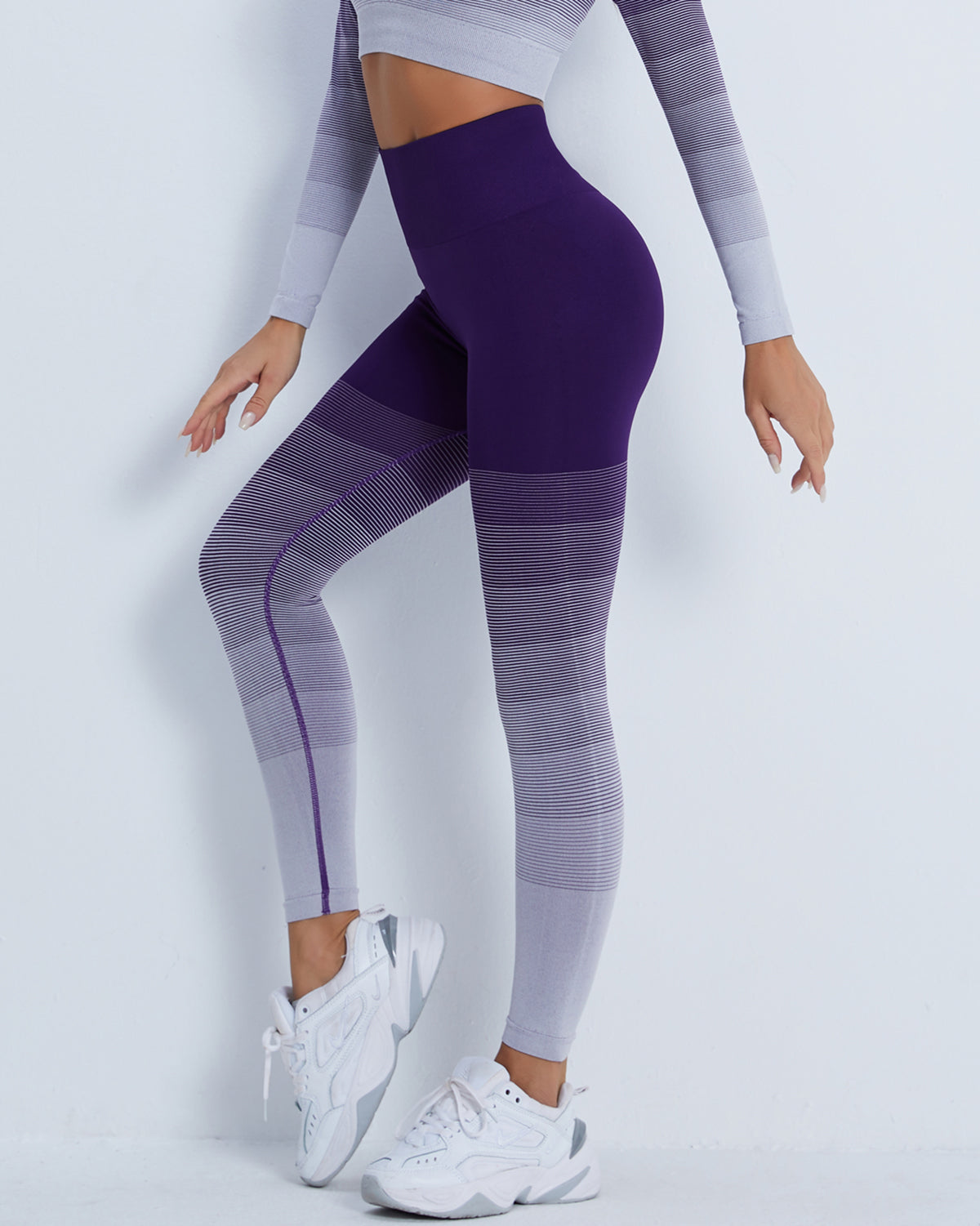 Leggings senza cuciture Queuryn - Viola