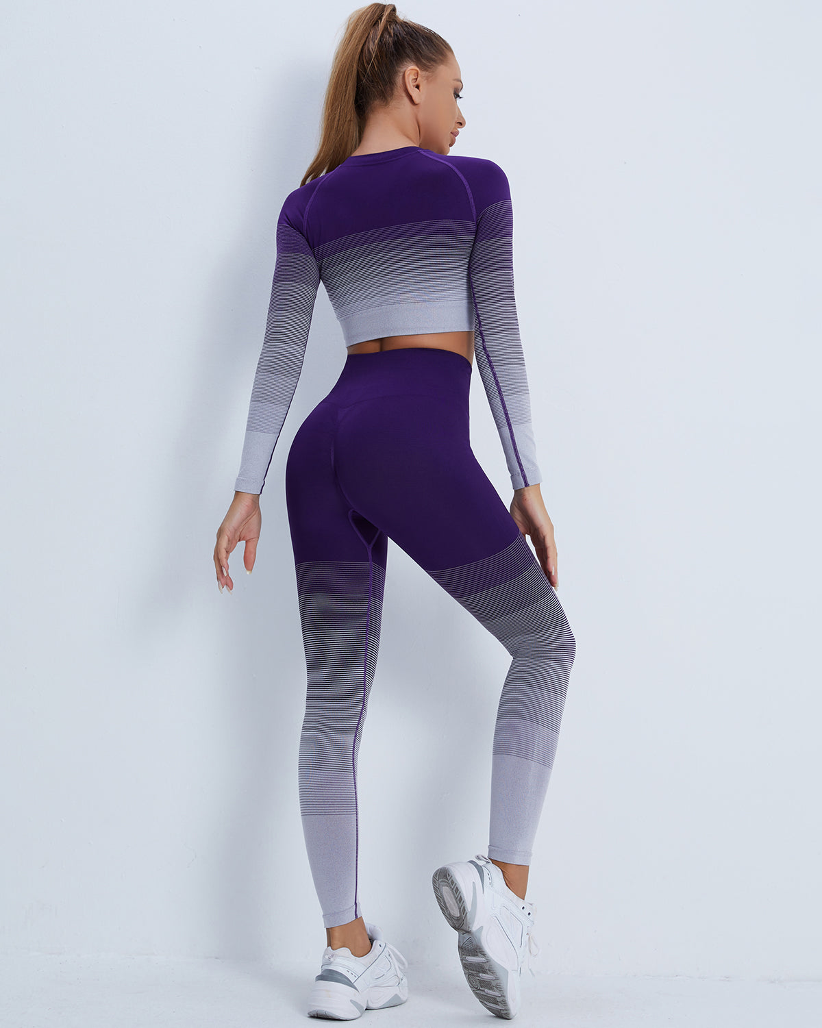 Leggings senza cuciture Queuryn - Viola