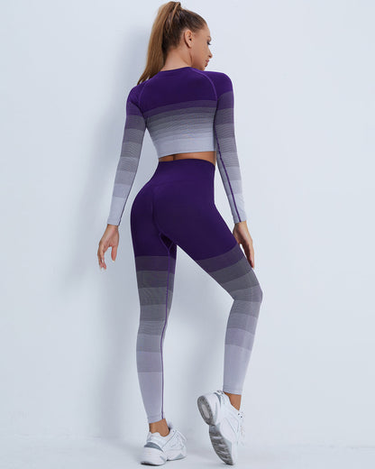 Leggings senza cuciture Queuryn - Viola