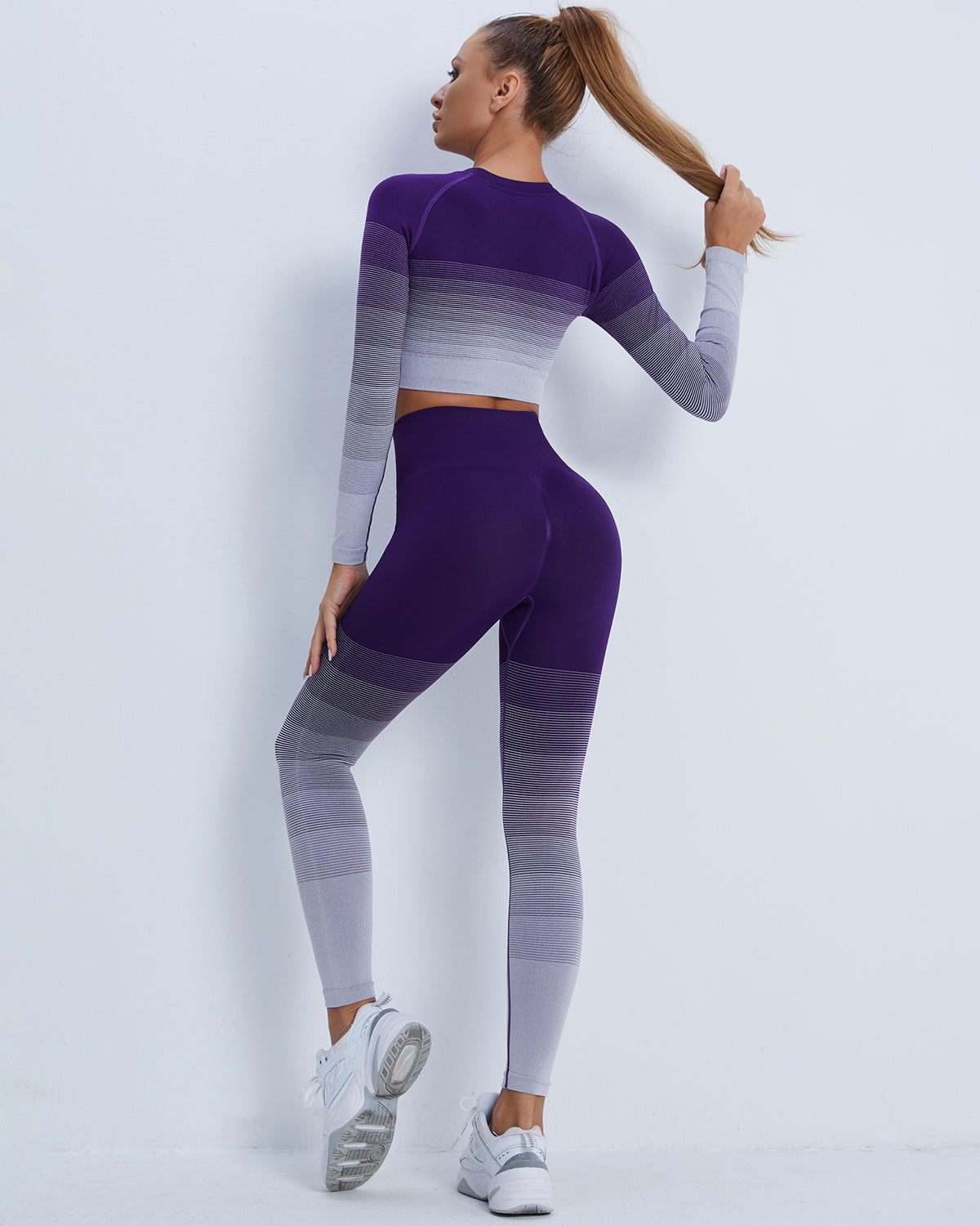 Leggings senza cuciture Queuryn - Viola