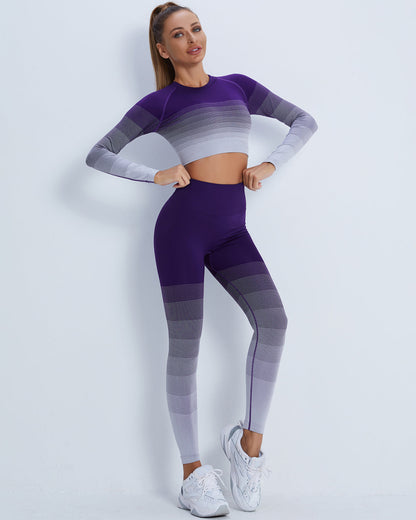 Leggings senza cuciture Queuryn - Viola