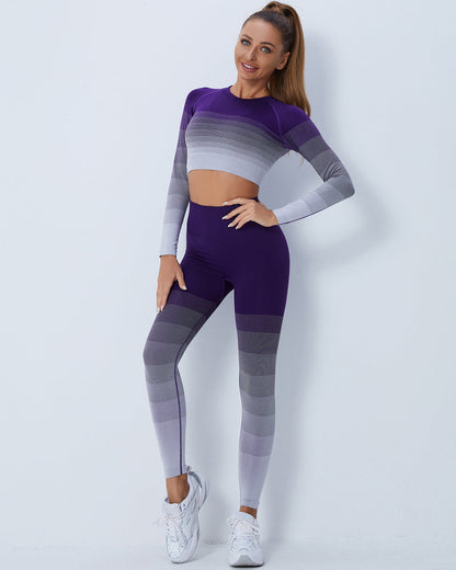 Leggings senza cuciture Queuryn - Viola
