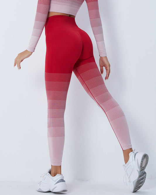 Leggings senza cuciture Qeuryn - Rosso