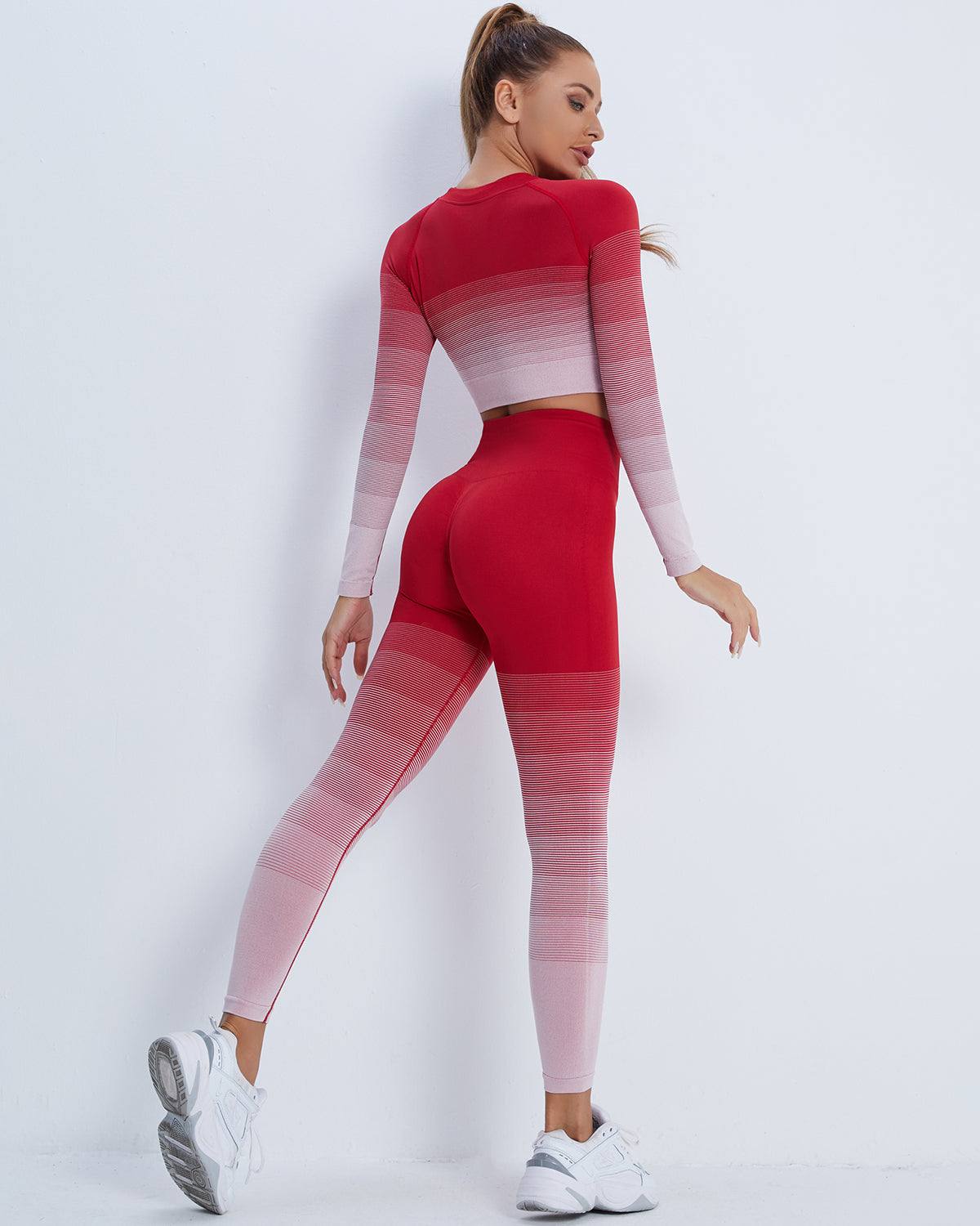 Leggings senza cuciture Qeuryn - Rosso