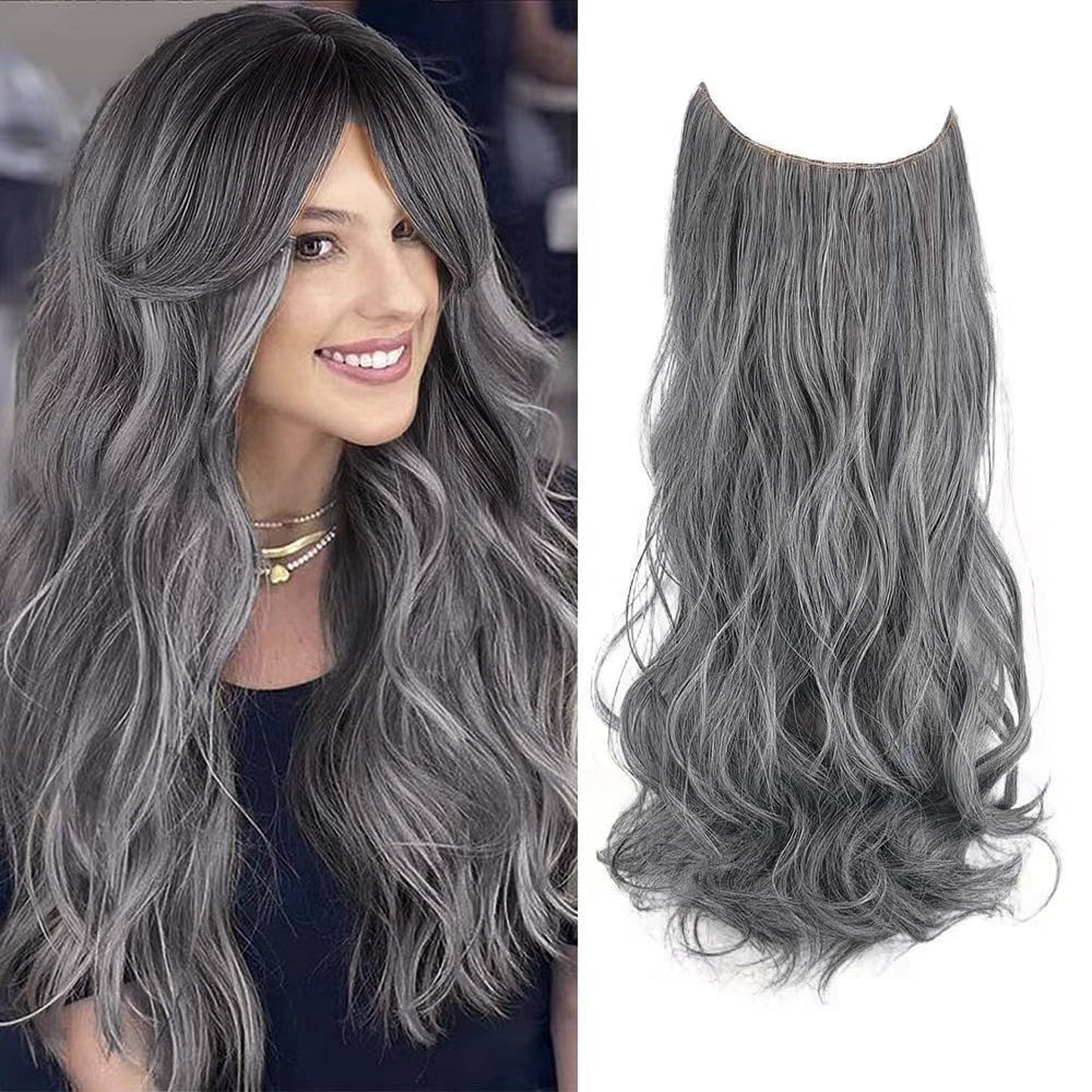 Wave Halo Clip in Hair Extensions