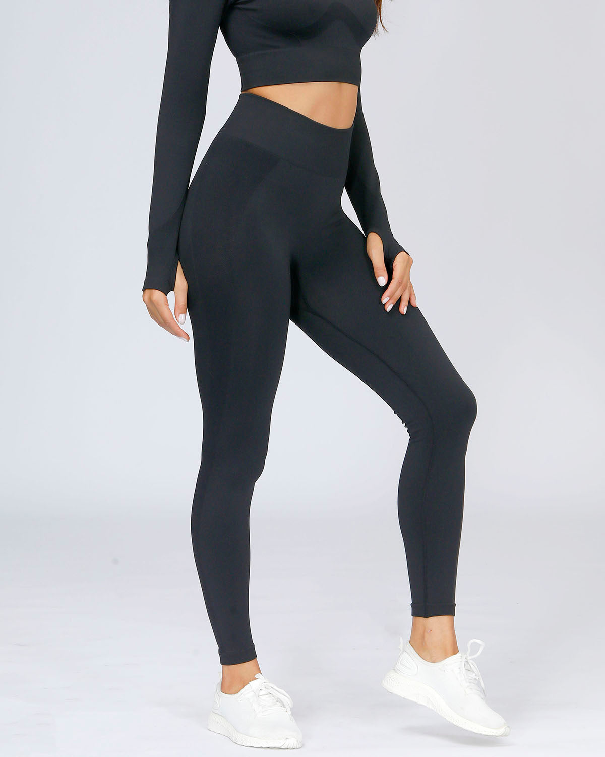 Leggings senza cuciture Serenity - Nero