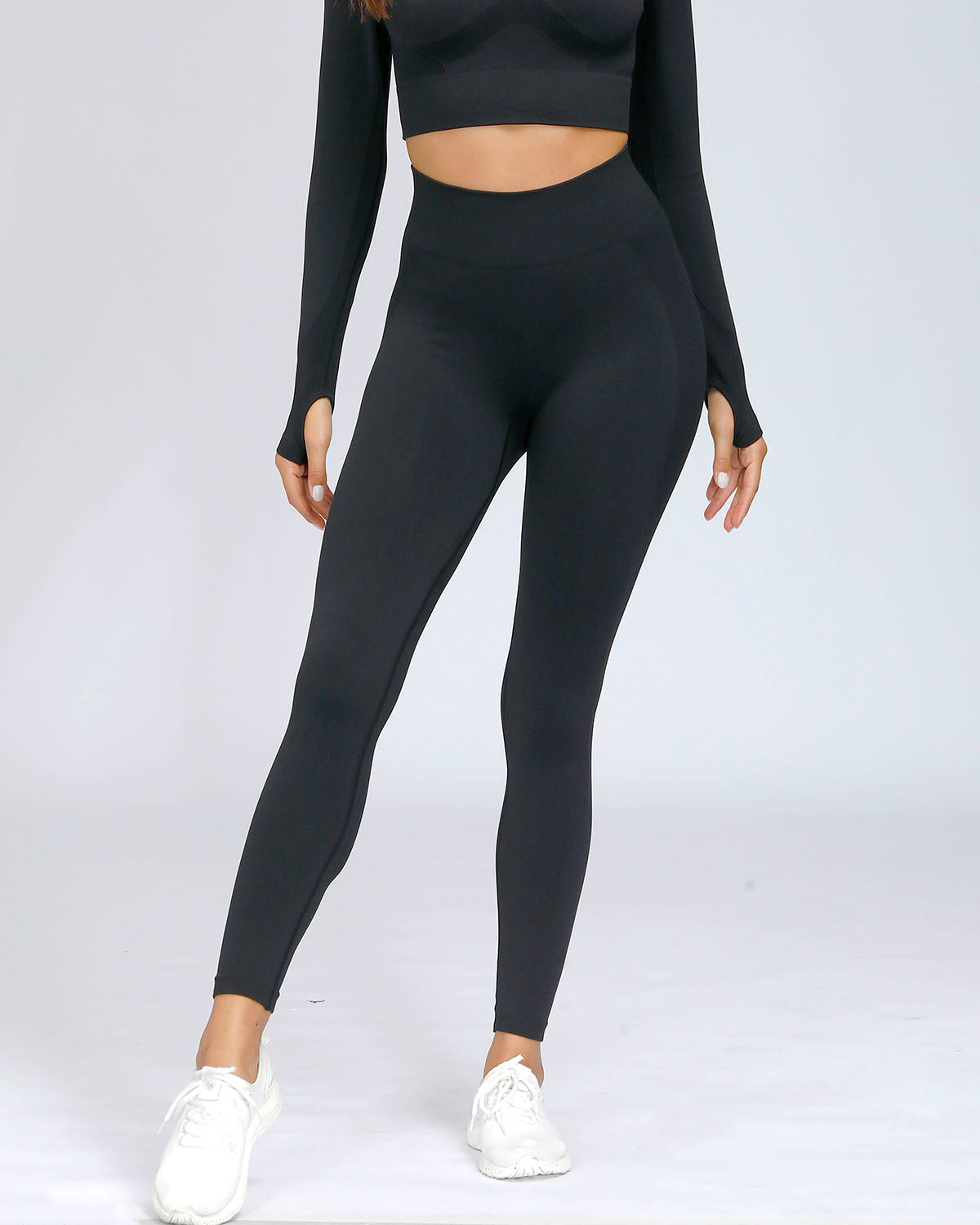 Leggings senza cuciture Serenity - Nero