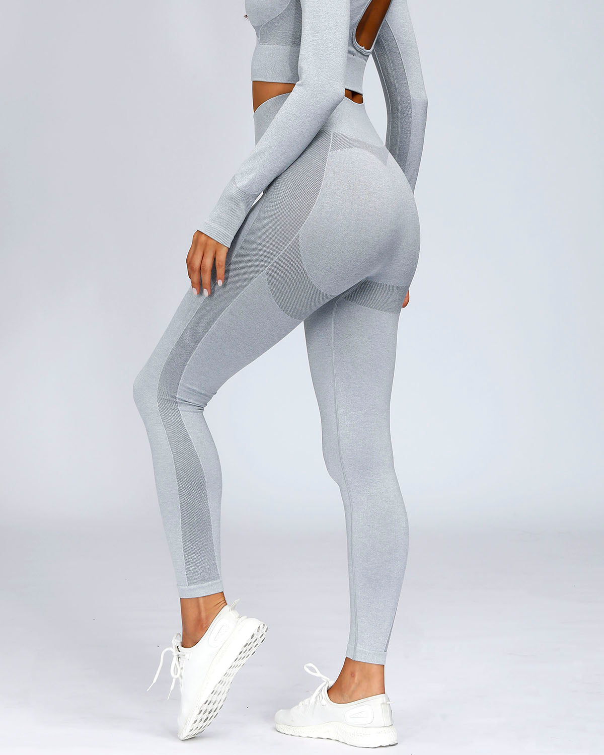 Leggings senza cuciture Serenity - Grigio