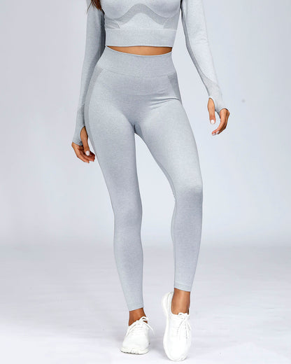 Leggings senza cuciture Serenity - Grigio