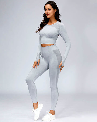 Leggings senza cuciture Serenity - Grigio