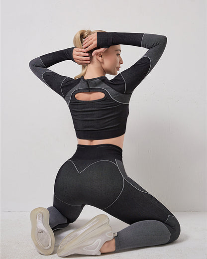 Stealth Crew Seamless Leggings - Black