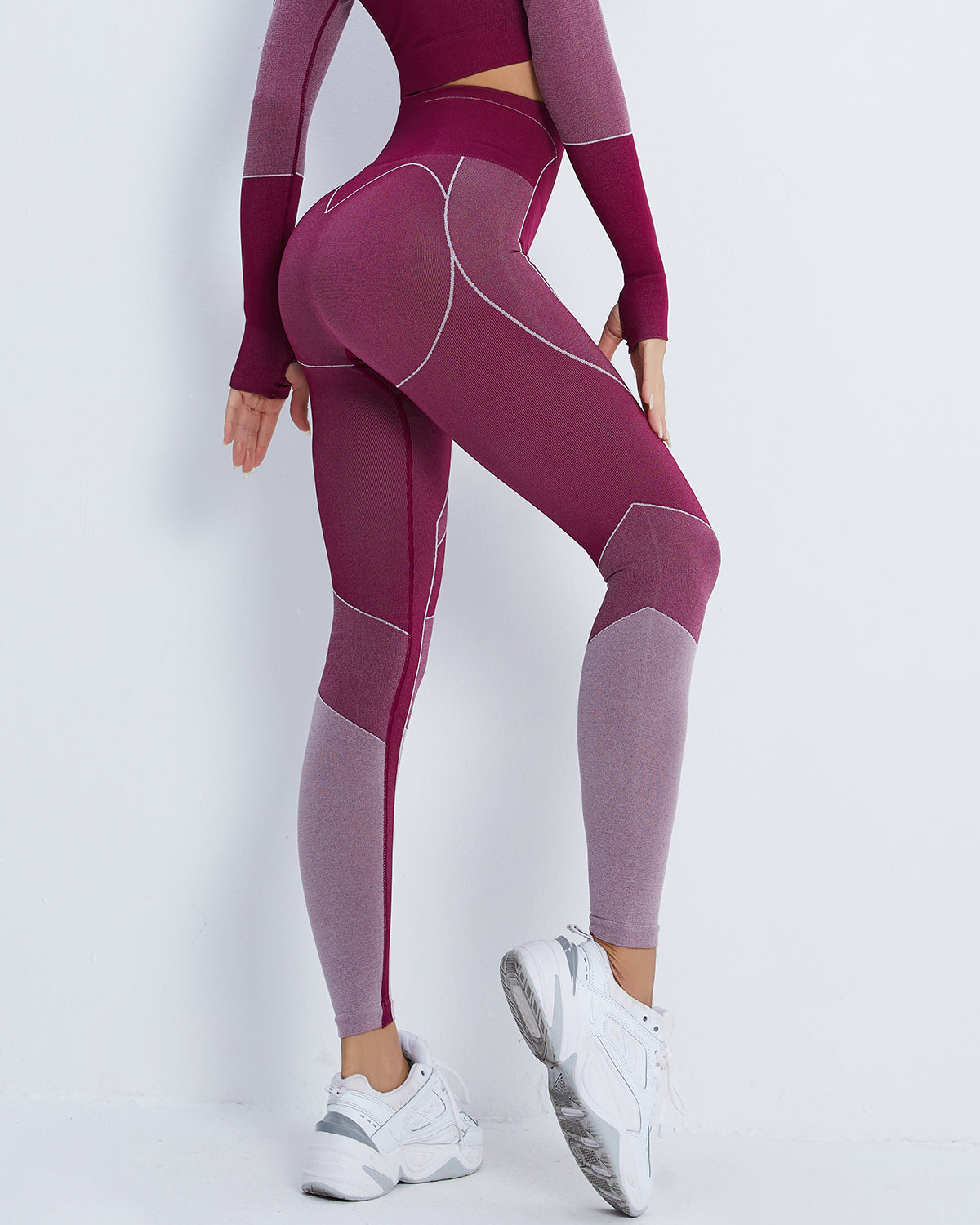 Leggings senza cuciture Stealth Crew - Viola