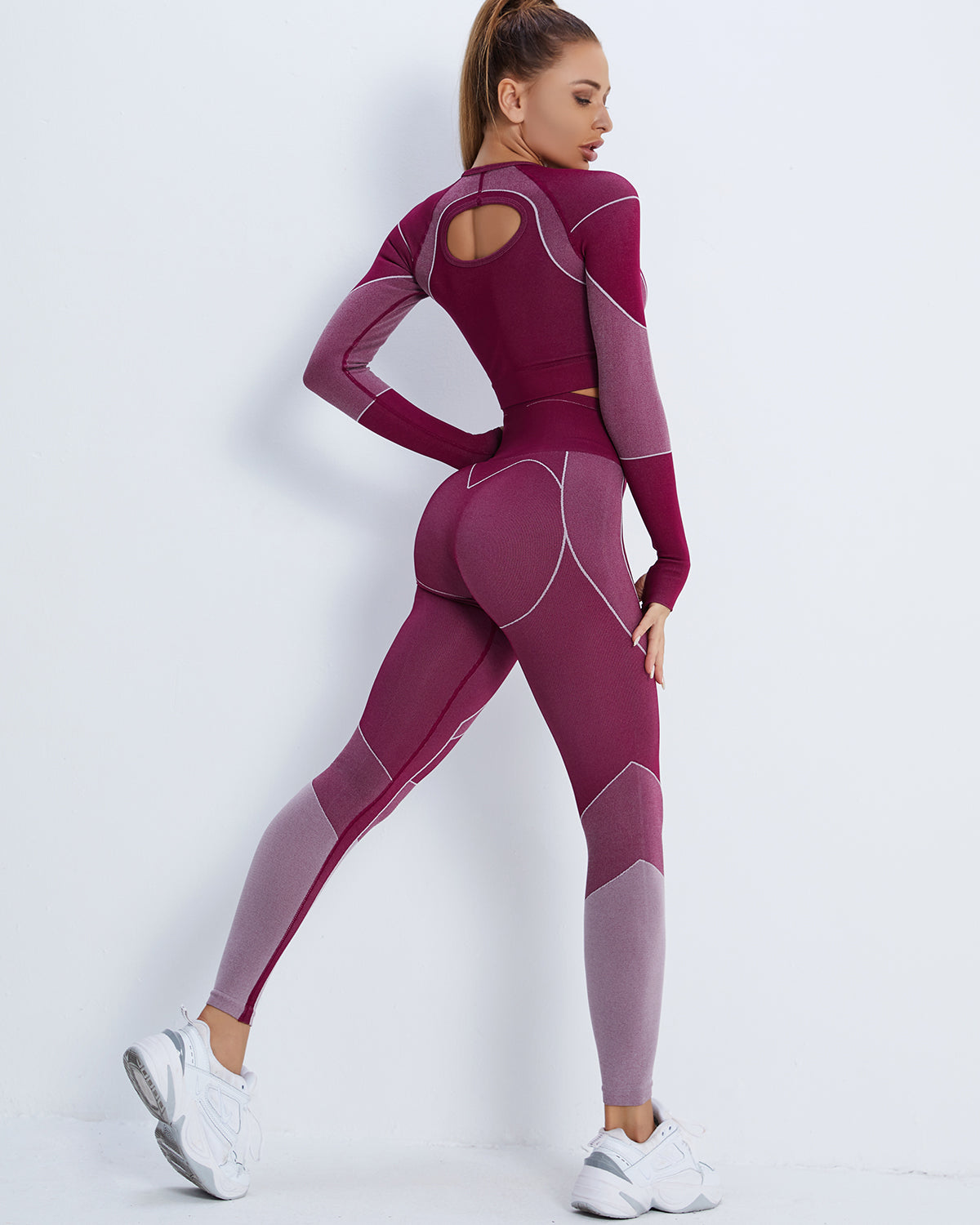 Leggings senza cuciture Stealth Crew - Viola