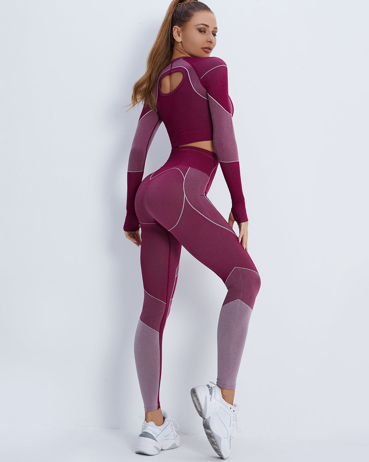 Leggings senza cuciture Stealth Crew - Viola
