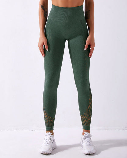 Leggings senza cuciture Terra - Verde scuro