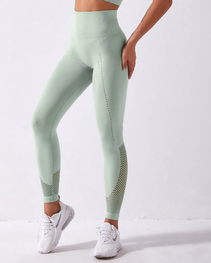 Leggings senza cuciture Terra - Verde chiaro