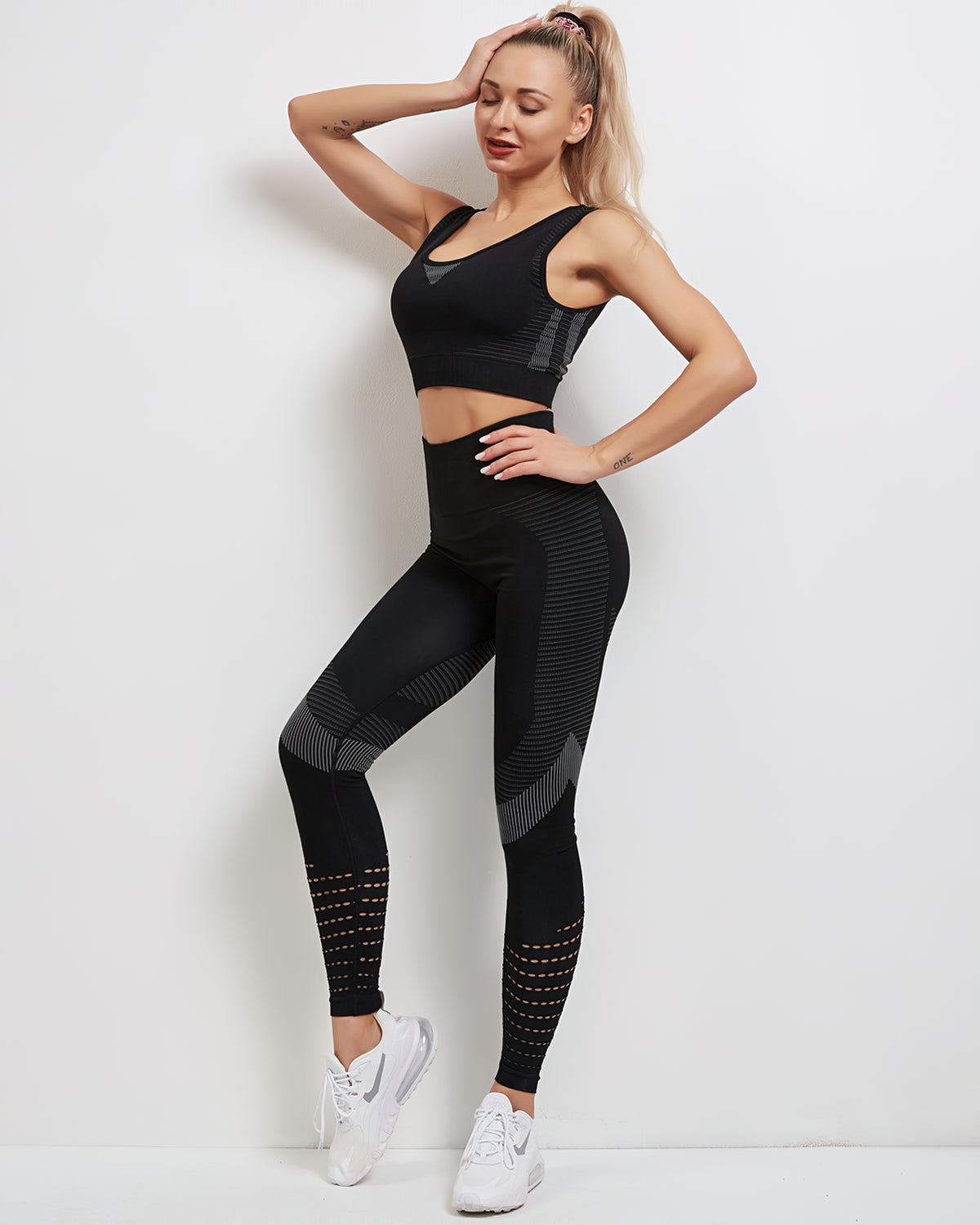 Leggings senza cuciture Tribeca - Nero