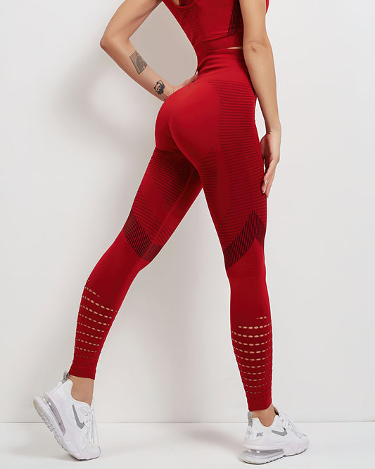 Leggings senza cuciture Tribeca - Rosso