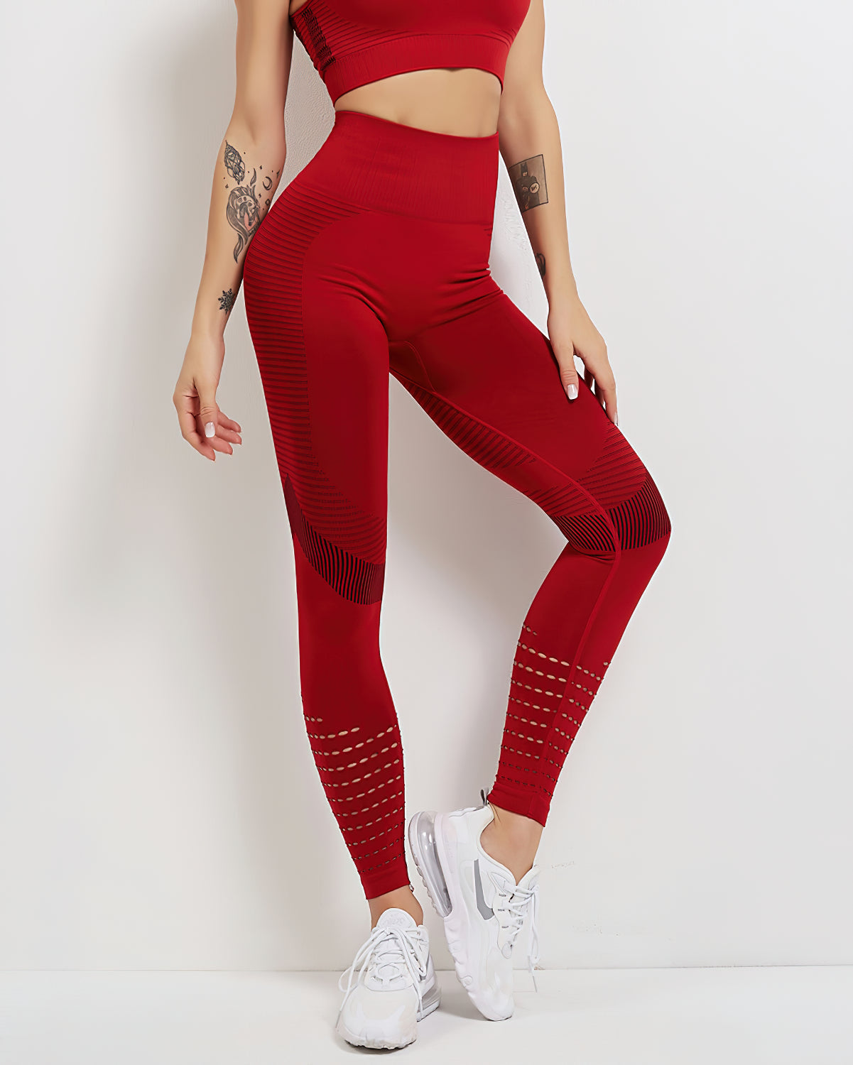 Leggings senza cuciture Tribeca - Rosso