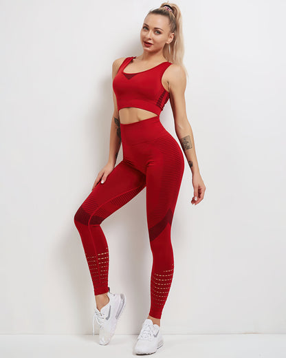 Leggings senza cuciture Tribeca - Rosso