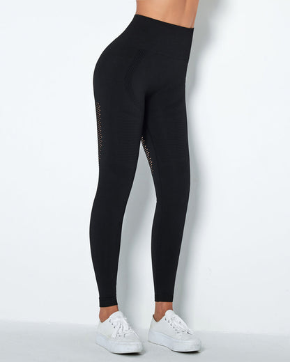 Leggings senza cuciture Vitality - Nero
