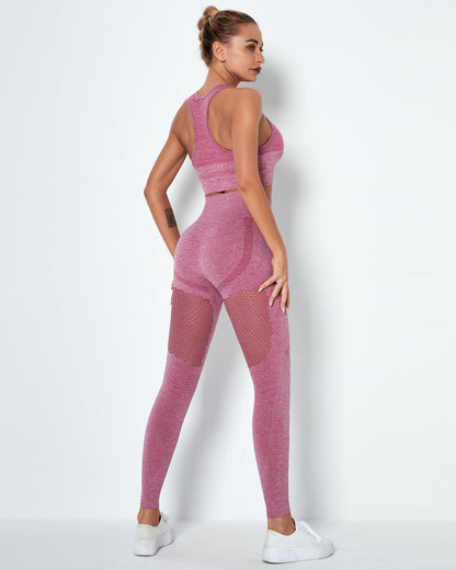 Leggings senza cuciture Vitality - Rosso