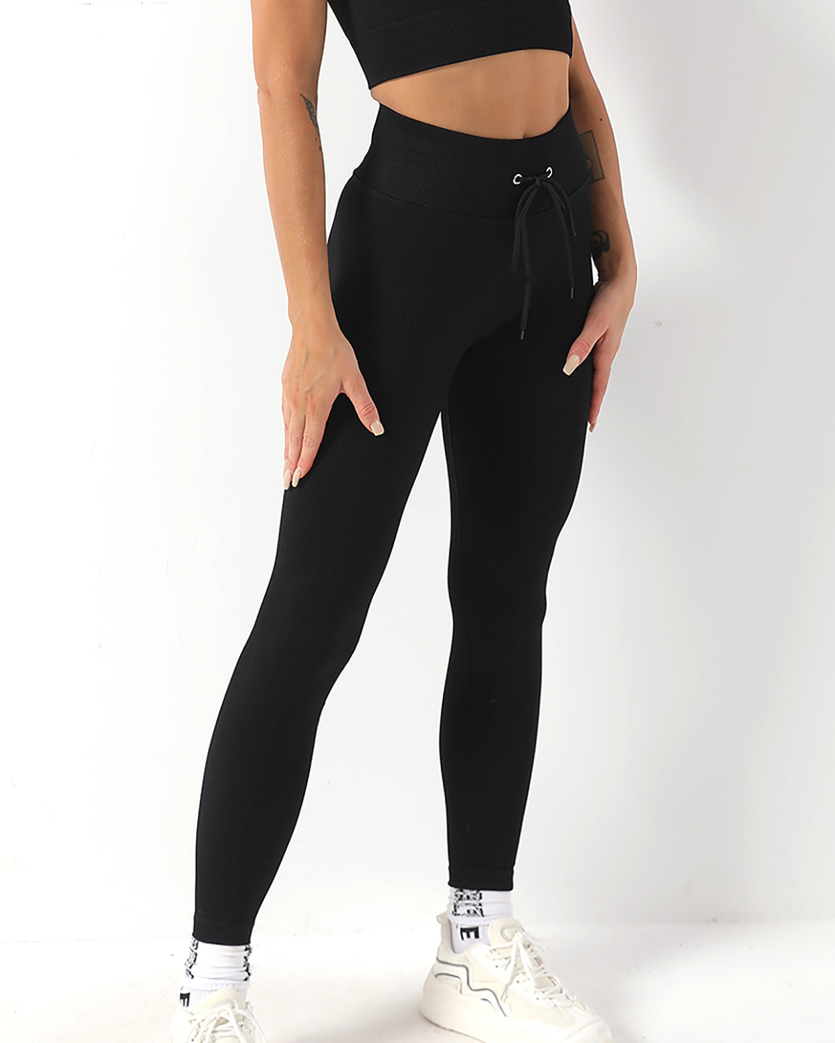 Leggings senza cuciture Wella - Nero